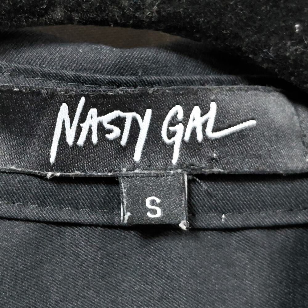 Nasty Gal Black Long Sleeve Full Zip Utility Jumpsuit Women Size S - Picture 8 of 16